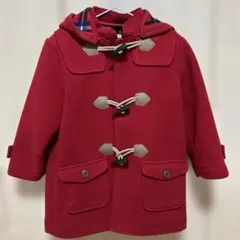 ◆MIKIHOUSE◆美品フリースダッフルコート赤110cm