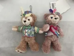 ダッフィー・シェリーメイ　ぬいぐるみバッジ