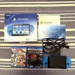 PS Vita 本体（PCH-2000 アクアブルー）ソフト2本セット