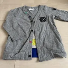 未使用⭐️Breeze グレー カーディガン サイズ80
