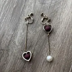 ハート型　イヤリング　ほぼ未使用　美品