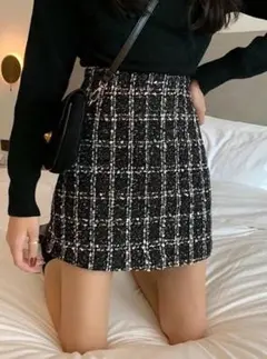 GRL チャック柄　スカパン