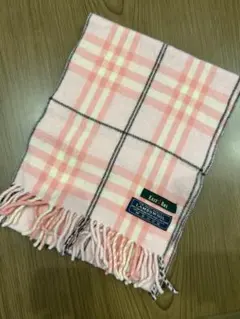 EAST BOY ラムウール チェック柄マフラー