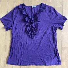カットソー　紫色