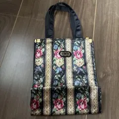 k*u様 花柄ハンドバッグ　小物入れ　レディース　エコバッグ