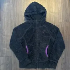 PUMA 黒 フリースジャケット レディース フード付き