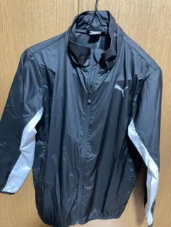 Puma フルジップジャケット 黒/白