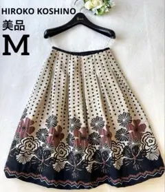 再値下げ　美品 HIROKOKOSHINOコシノヒロコ　バルーン スカート　花柄のサムネイル