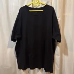 UNIQLO エアリズム コットンクルーネックTシャツ ブラック 4XL