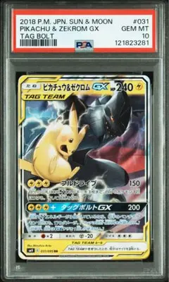 ピカチュウ&ゼクロム　rr PSA10