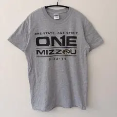 ギルダン カレッジ プリント Tシャツ クルーネック 半袖 S グレー 綿のサムネイル