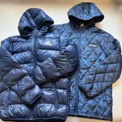 アディダス 、アウトドアジャンパー ２点　フード付きダウンコート160 170