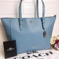 新品 COACH コーチ トートバッグ F31535 ダークターコイズグリーン 