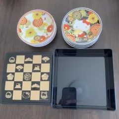 ハローキティ 食器セット 醤油皿4枚×2セットと御節重箱