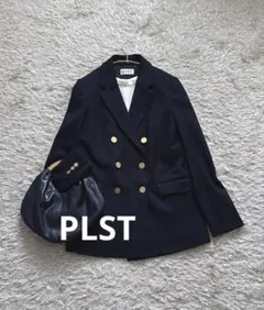 SALE★PLST ダブルブレスト テーラード 紺ブレ 金釦 プラステ