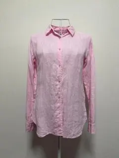 UNIQLO リネンシャツ 長袖 ピンク