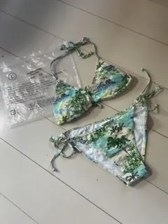 Teddy Shop ボタニカル柄 セパレート 水着 Lのサムネイル