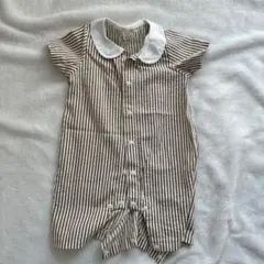 【再値下げ】ストライプロンパース 80