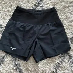 Mizuno ミズノ ランニングマルチポケットパンツ ドライ 黒 M