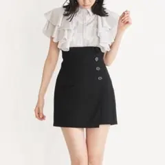 snidel　ハイウエストキュロットショートパンツ