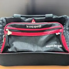 美品 le coq sportif ルコック ゴルフ ボストン 二層式 黒赤のサムネイル