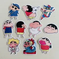 クレヨンしんちゃん　ステッカー　シール　10枚　かわいい　紙素材　⑥