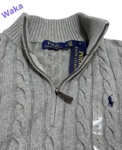 人気‼️Polo Ralph Lauren クォータージップLグレ 新品