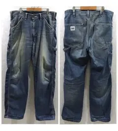 Lee デニム ペインターパンツ ワークパンツ ワイド ブルー L