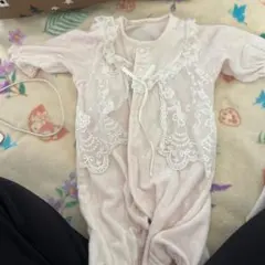 レース付きピンクセレモニードレス50cmから70㎝