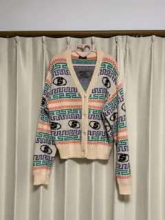 SLOPPY 幾何学模様 ニットカーディガン
