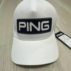 ⭐︎新品未使用　PING 白　ホワイト　帽子　キャップ　freeのサムネイル