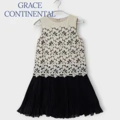 ＊グレースコンチネンタル＊Sサイズ ワンピース ノースリーブ カットワーク刺繍