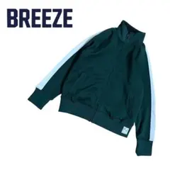 B789○BREEZE ジップアップ トラックジャケット 130 キッズ カーキ