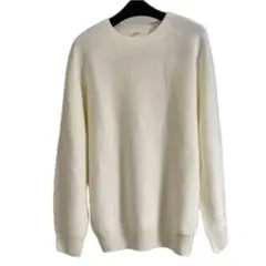 【ユニクロ】ニット/トップス/白/丸首/長袖/セーター