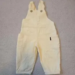 美品。tete a tete サロペット 80サイズ クリーム色