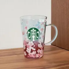 スターバックス　SAKURA 2025 耐熱 グラスマグ スプリング 414ml
