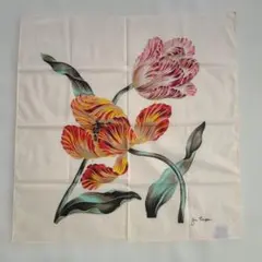 JIM THOMPSON チューリップ柄　コットン　 約46センチ　ミニスカーフ