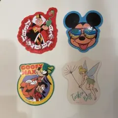 ディズニーキャラクター　ステッカー4枚セット
