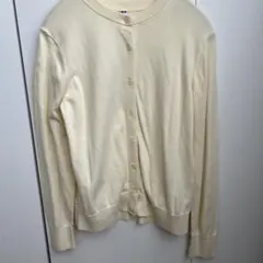 UNIQLO ユニクロ UVカットクルーネックカーディガン 長袖 イエロー 黄色