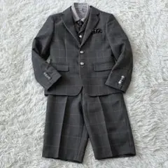 ワンダーファクトリー 男の子 スーツ フォーマル 5点セット 入学 130cm