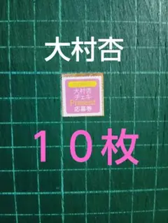 １０枚　応募券　大村杏　サイン入りチェキ　抽プレ　ヤングチャンピオン２０号