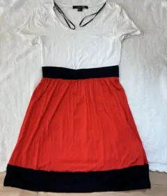 Forever 21 バイカラー 半袖ワンピース M