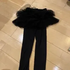 devirock チュチュ付きレギンス 120cm ブラック