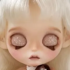 カスタムアイシードール ネオサイズ 白肌 ブラウンウェーブ 本体+付け