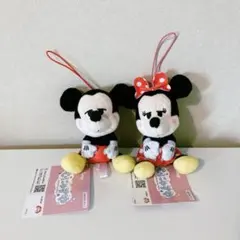 【新品未使用タグ付き】むにゃすやマスコット vol.1 ミッキー・ミニー 2種