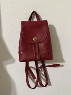 COACH レザーリュック バックパック レッド　美品ゆみ工房♡♡♡品 COACH レザーリュック バックパック レッド 美品ゆみ工房♡♡♡様専用
