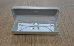 JINS　メガネ　オールチタン　ゴールド