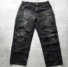 USA製　カーハート　ダブルニーペインターパンツ　B01 BLK ブラック