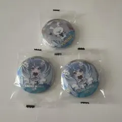 初音ミク 雪ミク 가챠 캔 배지
