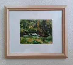 絵画 額装 真作 平田国広 油彩肉筆画『消えゆく虹』F3サイズ - メルカリ